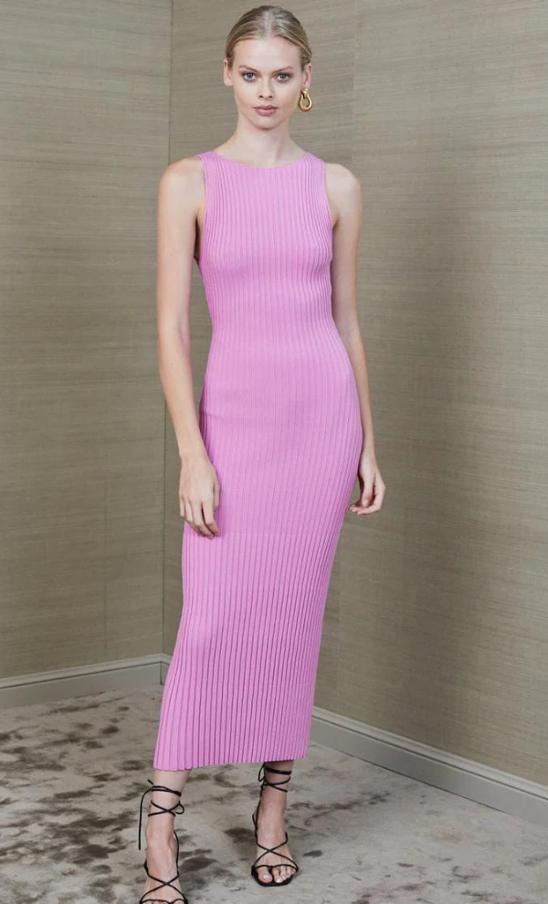 White Water Midi Dress