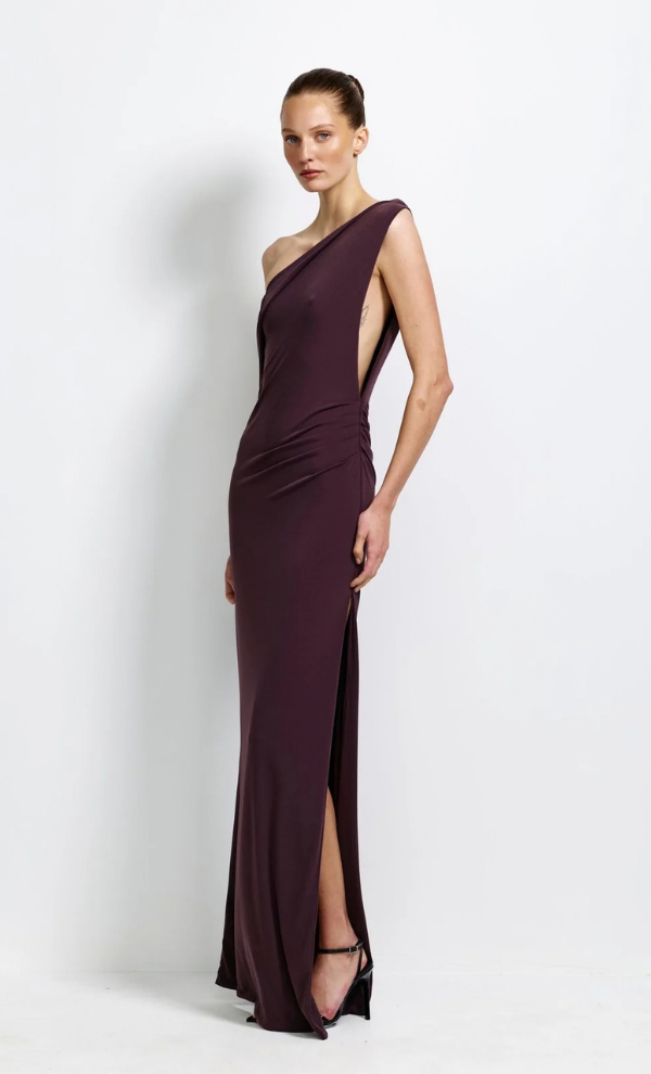 Zena Gown - Chocolate Plum
