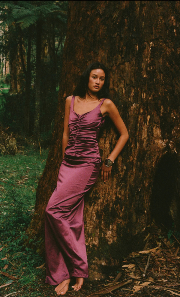Atlein Gown - Plum