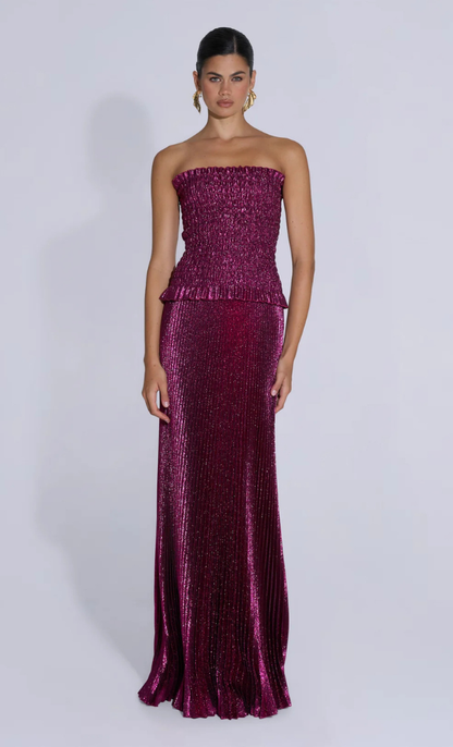 Maya Gown - Sangria Glitter
