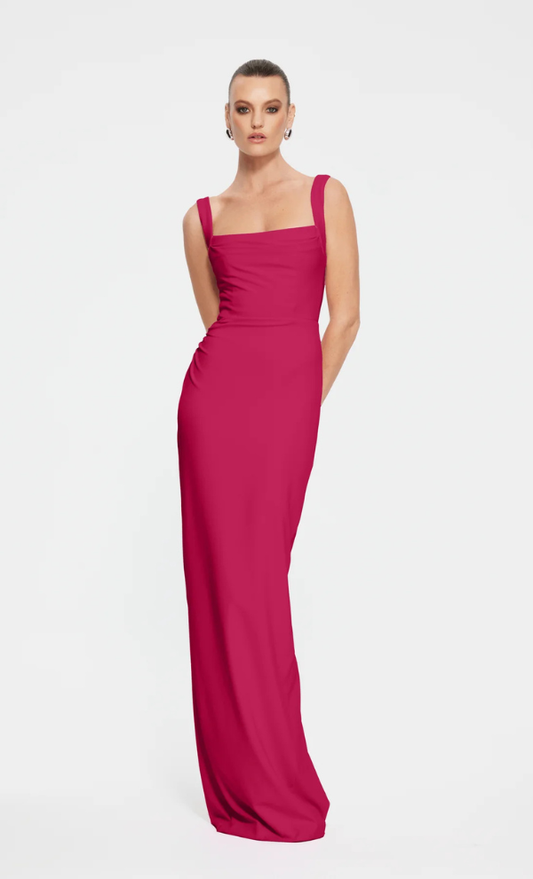 Marbella Gown Raspberry