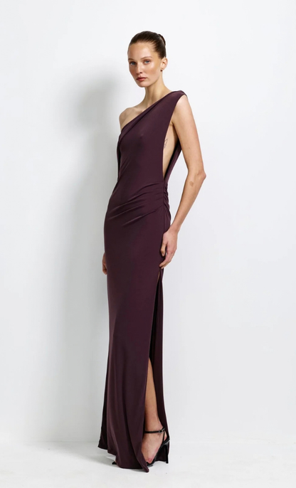 Zena Gown - Chocolate Plum