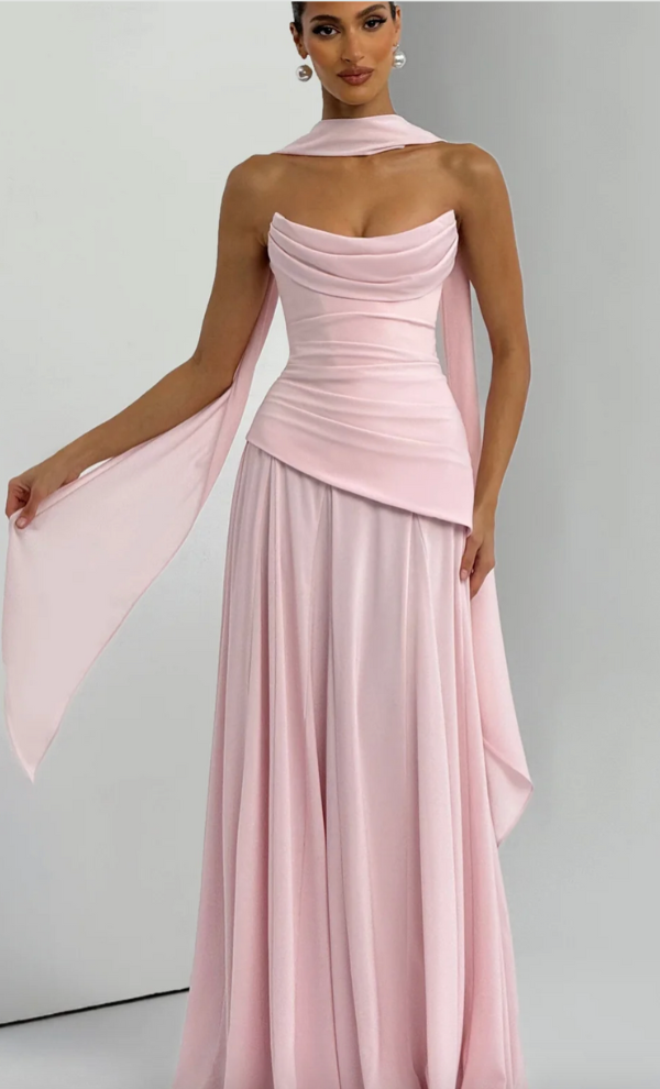 Patricia Maxi Dress - Blush Higher Dress Rental Patricia Maxi Dress - Blush Higher Dress Rental